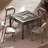 High-Grade Solid Rubber Wood Brown Fully Automatic Mahjong & Dining Table for Chinese Rules