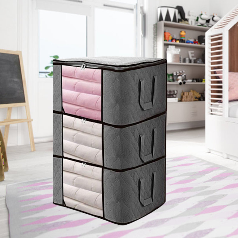 Rebrilliant Fabric Storage Bag, Gray