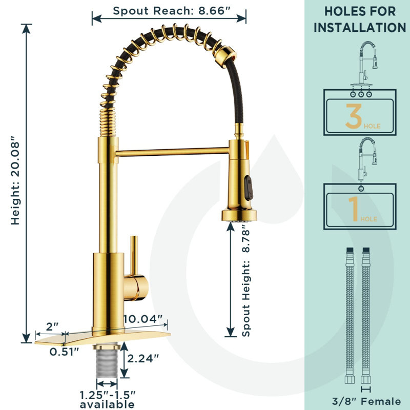 XWSI Pull Out Touch Kitchen Faucet