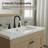 Matte Black High Arc Widespread Bathroom Faucet With Pop-Up Drain Assembly & Supply Hoses-123207135