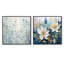 Bluie Botanical Rhythms - Ensemble de 2 collages carrés botaniques abstraits-1950999675-1950999622