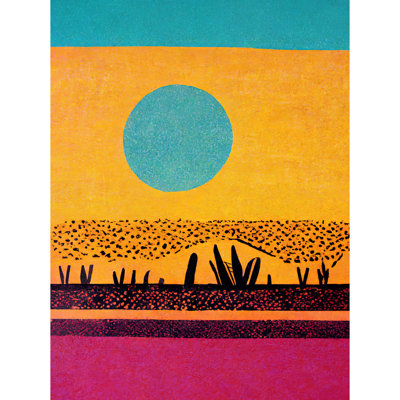 Desert Oasis Modern Pop Art Surreal - Rectangle Print