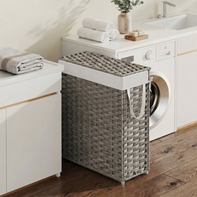 Laundry Basket With Lid And Handles