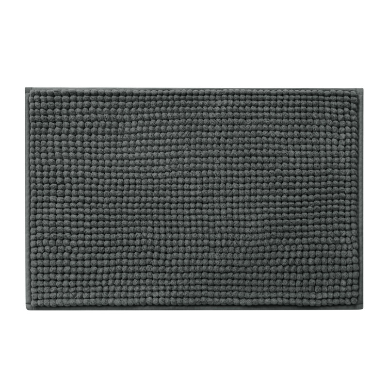 Tapis pour salle de bain Croley Luxury Chenille, Gris, L 20 po x L 32 po