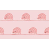 Hedgehog Parade 33' L x 20.5" W  Wallpaper Roll