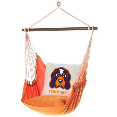 Tennessee Volunteers Smokey Mascot Hammock Chair Swing in Orange and White