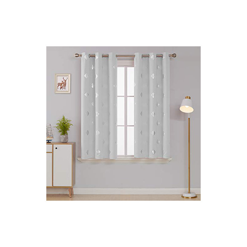 Shalena Room Darkening Curtain Pair, 54" H x 42" W
