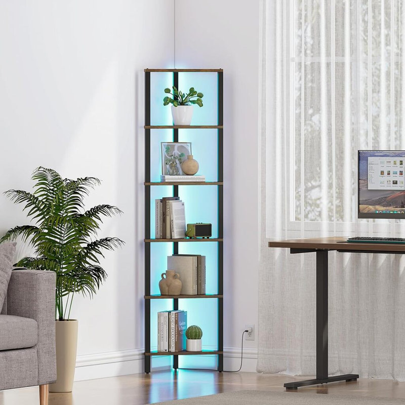 148.6 cm H x 26 cm W Bookcase