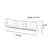 Solid Wood TV Cabinet Tri-Zone Storage