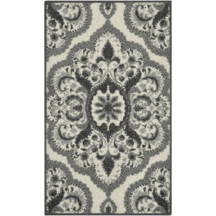 Tapis gris / crème / noir Hertel