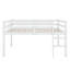 Structure de lit double, lit mezzanine compact en bois d'hévéa avec marches pour un accès facile-1956939202