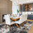Abstract Yellow/Black/Gray Area Rug-1843828455