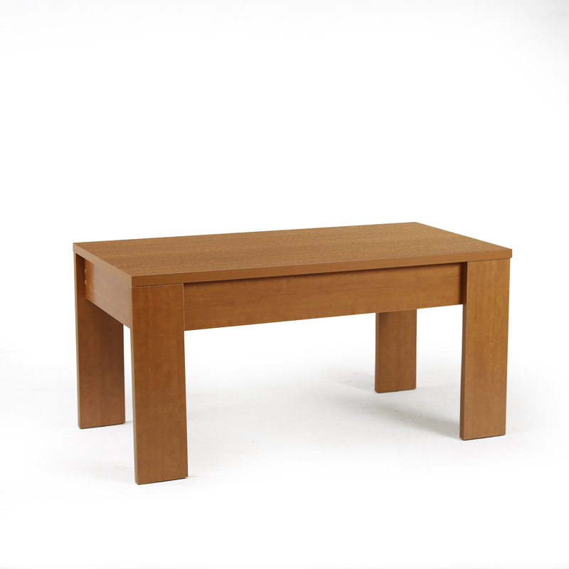 Ellengard Lift Top Four Leg Coffee Table with Storage, Brown