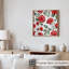 Impression florale de roses rouges VII-1934325048