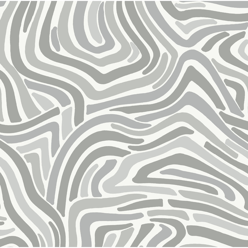 Rouleau de papier peint adhésif L 18 pi x l 20,5 po Rumley, gris