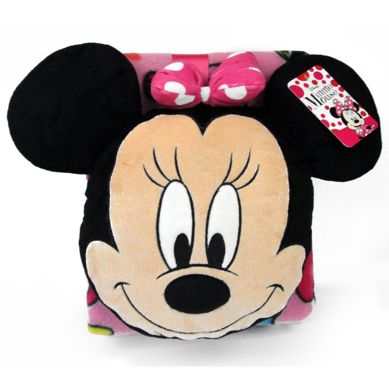 ensemble de coussins et de couvertures 2 pièces minnie Nogginz