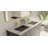 Badeloft 19.7" x 16.5" Stone Resin Undermount Ramp Bathroom Sink UB-04-M-MBLK in Matte Black-71991940