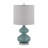 Set of 2 Curved Glass Table Lamps, Modern Decorative Bedside Nightstand Lamp-1719427615