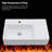 23" Wall-Mounted Single Bathroom Sink with Towel Rack