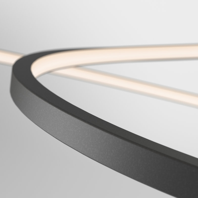 Satsuki 1 - Light LED Unique/Statement Pendant, Black