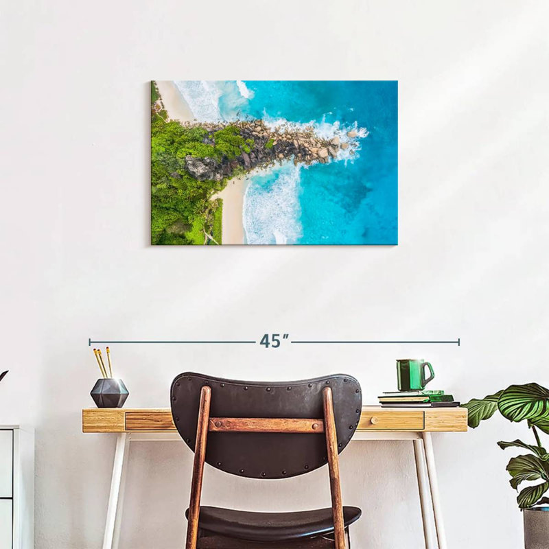 Gillard La Digue Seychelles, H 20 po x l 30 po