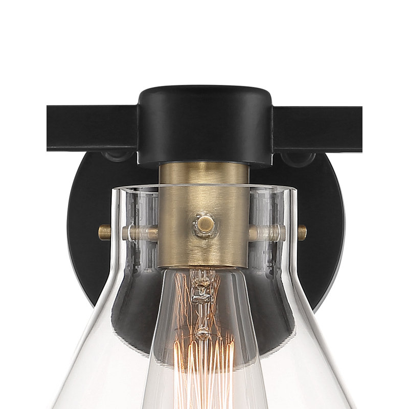 Tudor City Dimmable Vanity Light, Matte Black, 3