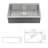 Undermount Workstation Kitchen Sink - 30"X19"X 10" Inch Stainless Steel 16 Gauge Deep Single Bowl Sink