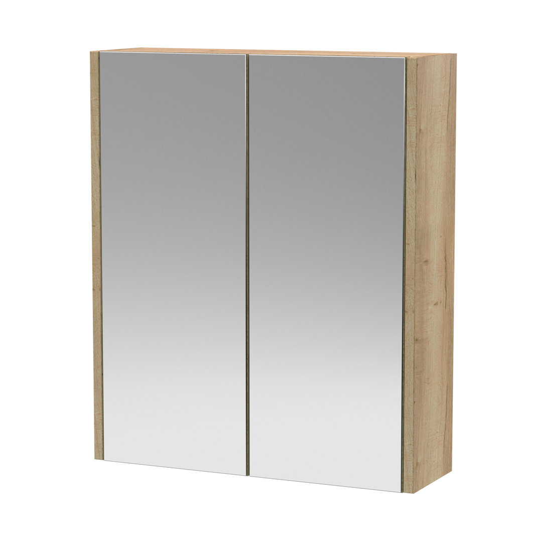 Juno 620mm W 715mm H Surface Frameless Medicine Cabinet Mirror Fixed