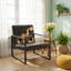 Fauteuil d'appoint en cuir de polyuréthane l 46,1 po x P 25 po x H 28 po HS Furniture