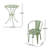 Lourdes 3 Pc Kd Metal Set, Durable And Stylish Outdoor Furniture For Patio And Garden Use, Easy Assembly And Maintenance.-1958476971