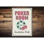 Enseigne de poker sur aluminium seulement-58289232