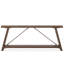 Table de canapé 70,9 pouces derrière le canapé, console de hall d'entrée industrielle avec rangement pour couloir, entrée, salon, brun noyer foncé-304917325