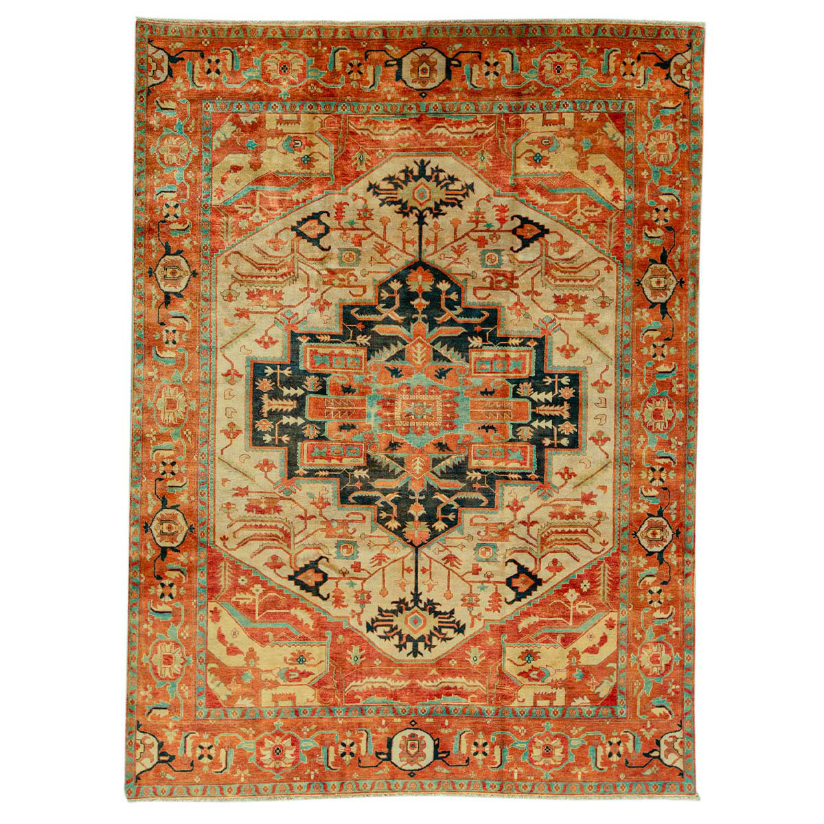 Bokara Rug Co., Inc. Heriz Oriental Hand-Knotted Wool Area Rug in ...