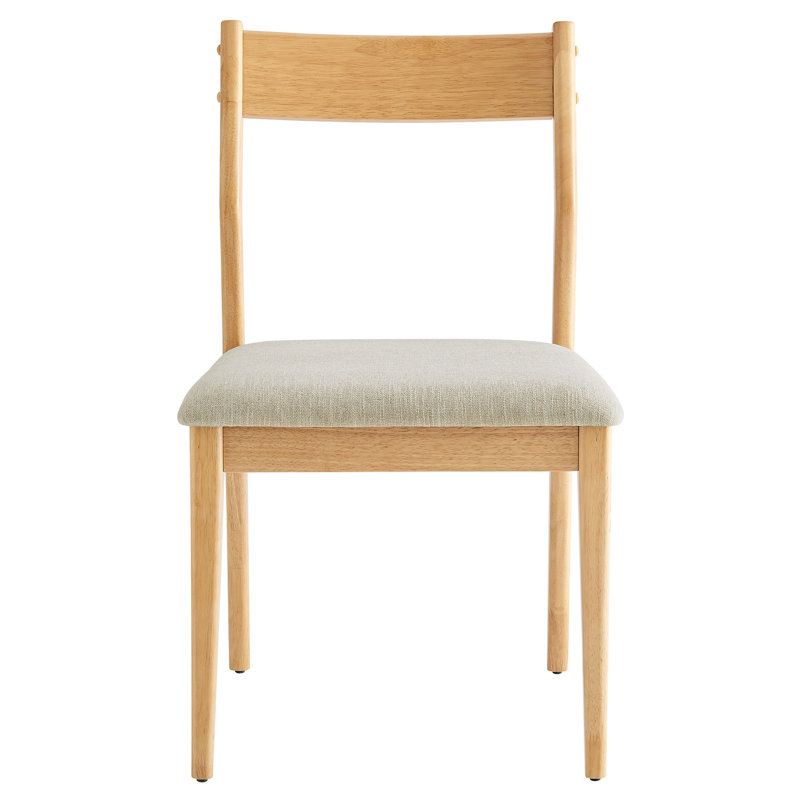 Ensemble de 2 chaises d'appoint Solara, Naturel, Beige