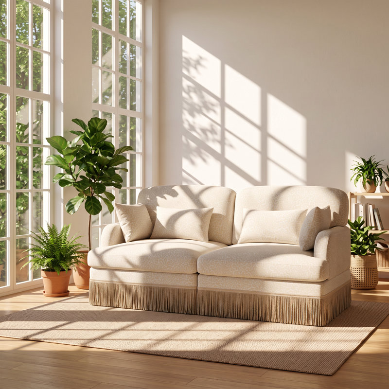 Canapé modulaire en chenille l 69,2 po x P 33 po x H 34,6 po Fashion Icon