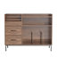 Record Player Stand With Adjustable Shelves, Holds 350+ Vinyls, Media Console With Speaker Shelf & 2 Drawers, 27.6" Turntable TV Stand For Living Room, Bedroom, Some Assembly Required