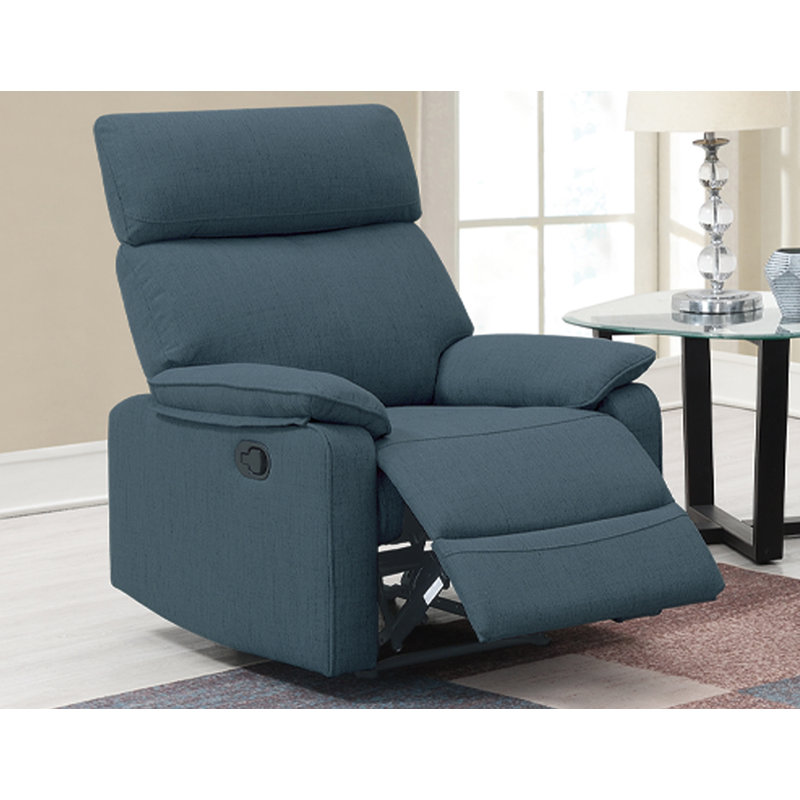 Fauteuil inclinable manuel simple, Bleu