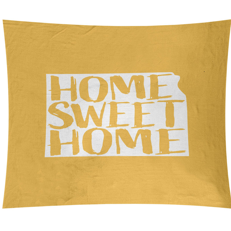 Tapisserie murale kansas doux pour la maison, H 68 po x l 80 po, Jaune