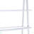 White and Chrome Bookshelf with 6 Shelves-1238548438