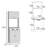White 2-Cabinet Kitchen Pantry