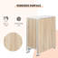 Alondra Folding Dining Table for 4 People 169 cm Drop Leaf Oak & White