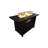 24" Steel Propane Fire Pit Table with Cover