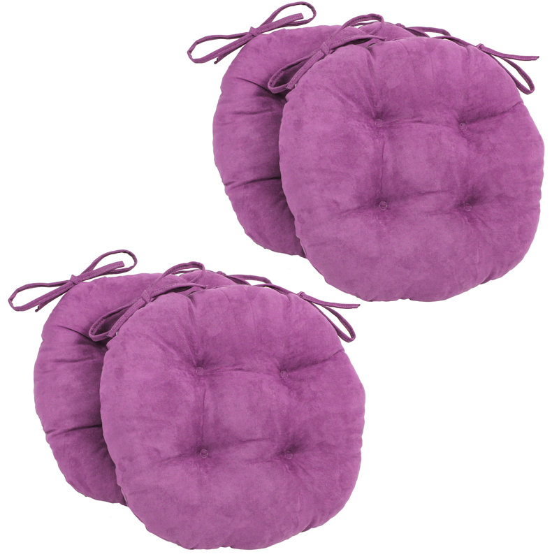 Coussin 4 pièces Winston Porter, Ultraviolet