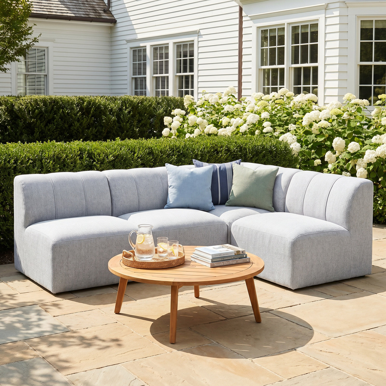 Praia Sunbrella® Patio Seating Group, Canvas White Sunbrella® Canvas