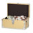 Gilded Wood & Metal Keepsake Trunk