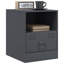 34.5cm W Steel Bedside Table-101281125
