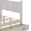Farmhouse Style Wood Panel Bed Frame Four Square Poster Bed With Three Storage Drawers,King-1190922050