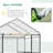 5' X 5' X 6' Mini Walk-In Greenhouse Kit, Portable Green House With 3 Tier Shelves, Roll-Up Door, And Weatherized Plastic Cover For Backyard Garden, Clear-123051962-123051964