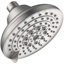 Pomme de douche à haute pression à 6 réglages de 6 jets Pomme de douche à pluie fixe à fixation au nickel brossé avec buses anti-grognement, installation facile