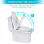 Toilette une pièce en céramique